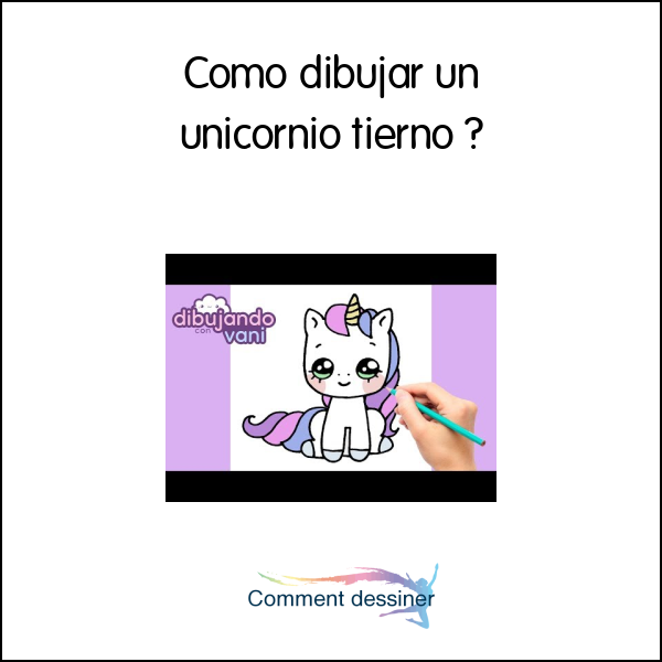 Cómo dibujar un unicornio tierno